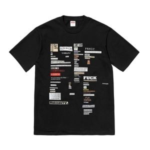 SUPREME | cutouts tee in black